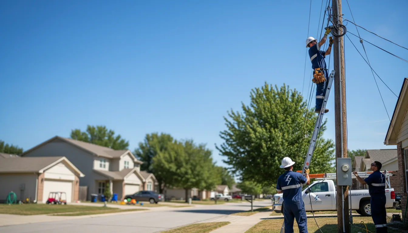 Residential electrician providing installation services in Ripley, OK
